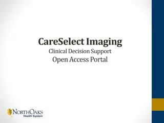 Accessing CareSelect Imaging Clinical Decision Support Portal