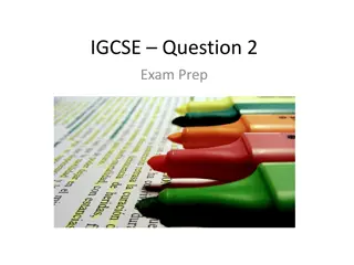 Exploring Language Through Imagery in IGCSE Question 2