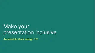 Designing Inclusive and Accessible Presentations: A Comprehensive Guide