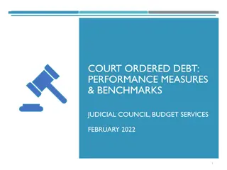 Court-Ordered Debt Performance Measures and Benchmarks