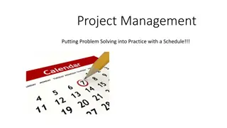 Effective Project Management: Problem-Solving Strategies with a Structured Schedule