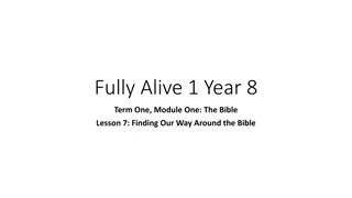 Finding Your Way Around the Bible: Chapters, Verses, and References