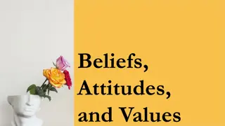 Beliefs, Attitudes, and Values: Exploring Human Cognition and Behavior