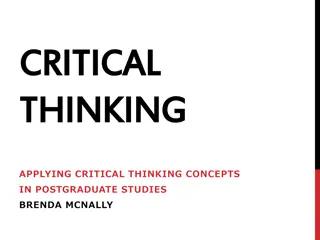 Unlocking the Power of Critical Thinking in Postgraduate Studies