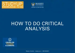 Mastering Critical Analysis at Massey University