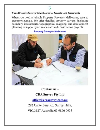 Trusted Property Surveyor in Melbourne for Accurate Land Assessments