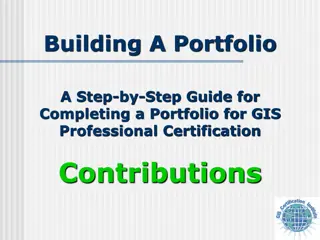 Complete Guide to Building a GIS Professional Certification Portfolio
