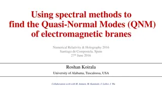 Spectral Methods for Quasi-Normal Modes in Electromagnetic Branes