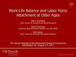 Work-Life Balance and Labor Force Attachment in Older Workers