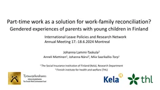 Gendered Experiences of Parents with Young Children in Finland