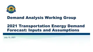 Energy Demand Forecast and Meeting Agenda for Transportation Sector