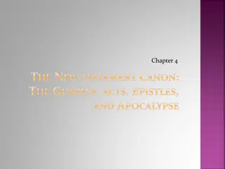 The New Testament Canon and Gospel Narratives