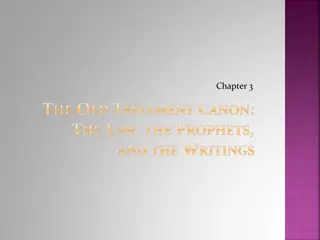The Old Testament Canon: Law, Prophets, and Writings Structure