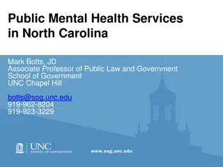 Area Authorities in North Carolina's Public Mental Health Services