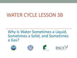 Water States: Liquid, Solid, Gas