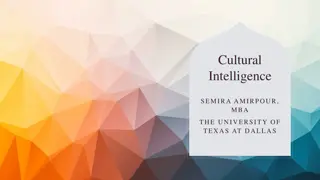 Cultural Intelligence with Semira Amirpour at UT Dallas
