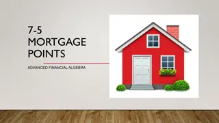 Mortgage Points in Advanced Financial Algebra