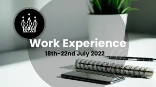 Enhance Employability Skills Through Work Experience Placements