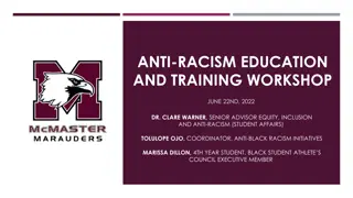Anti-Black Racism Workshop and Training Initiatives