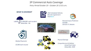 Commercial Auto Coverage Policy Details and Fleet Management Information
