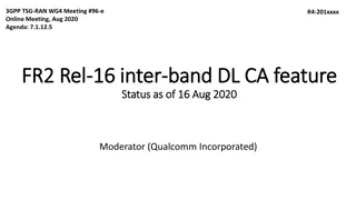 5G Inter-Band DL CA Feature Status Update from 3GPP Meeting #96-e