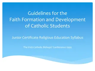 Catholic Students' Faith Formation Guidelines & Syllabus Insights