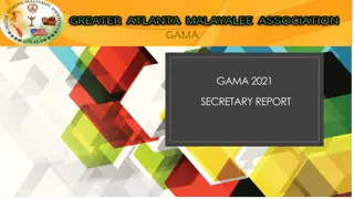 GAMA 2021 Secretary Report and Event Highlights