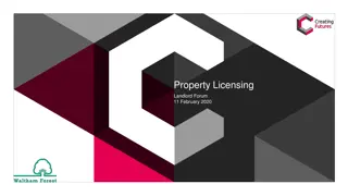 Property Licensing Updates and Changes