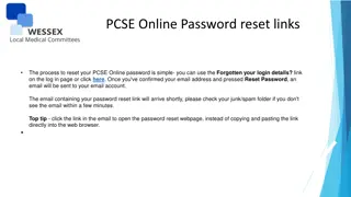 PCSE Online Password Reset and End of Year NHS Pensions Process