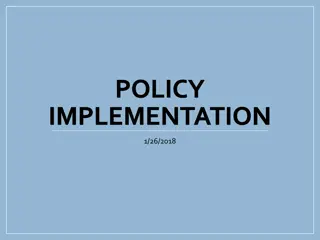 Policy Implementation Updates January 2018
