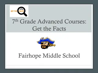 7th Grade Advanced Courses at Fairhope Middle School