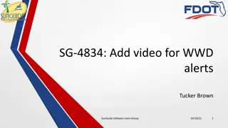 Enhancements for SunGuide Software Users Group on 03/18/21