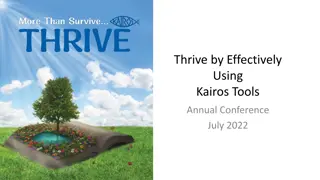 Thrive by Effectively Using Kairos Tools at Annual Conference July 2022