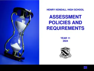 HSC Assessment Policies and Requirements at Henry Kendall High School 2024
