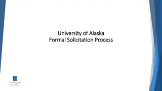University of Alaska's Formal Solicitation Process