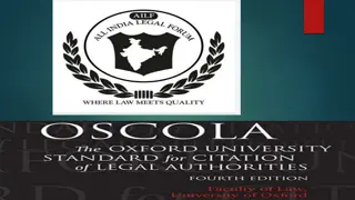 Guide to OSCOLA Citation for Legal Authorities: Examples & Rules