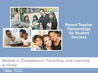 Parent-Teacher Partnerships for Student Success: Competence, Parenting, and Learning