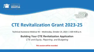 CTE Revitalization Grant 2023-25: Building Equity and Inclusion in Career Technical Education