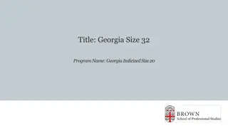 Stunning Georgia Fonts for Typography Enthusiasts