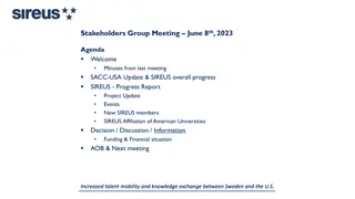 Increased Talent Mobility and Knowledge Exchange: Stakeholders Group Meeting Overview