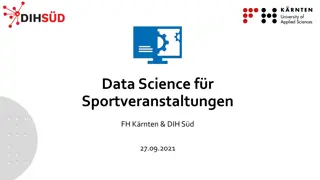 Data Science for Sport Business: Examples and Challenges