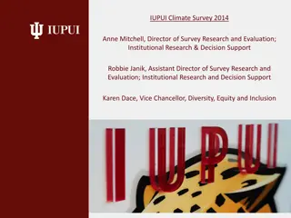 IUPUI Climate Survey 2014 Participant Characteristics Analysis