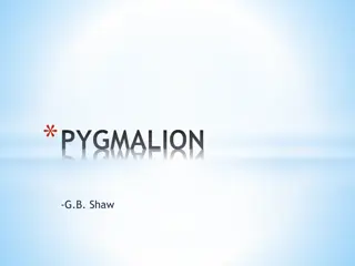 Pygmalion by George Bernard Shaw: Transformation of Eliza Doolittle