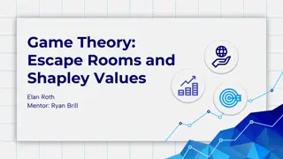 Escape Rooms and Shapley Values in Game Theory