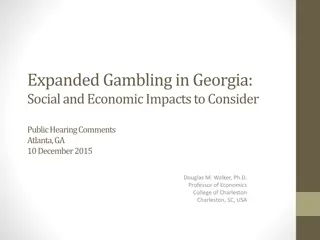 Social and Economic Impacts of Expanded Gambling in Georgia