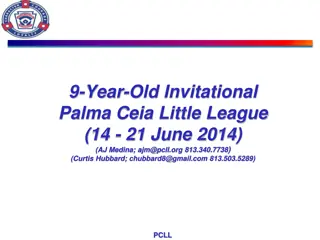 9-Year-Old Invitational Palma Ceia Little League Tournament Overview