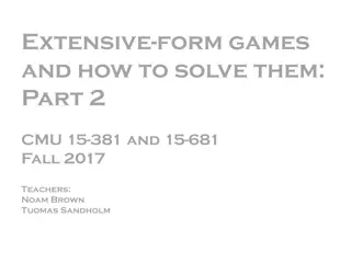 Solving Extensive Form Games: Strategies and Equilibria