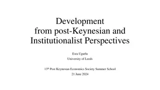 Perspectives on Development: Post-Keynesian and Institutionalist Insights