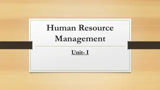 Human Resource Management in Organizations