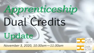 Planning for Dual Credit Delivery and Supporting Students in Level 1 Dual Credits